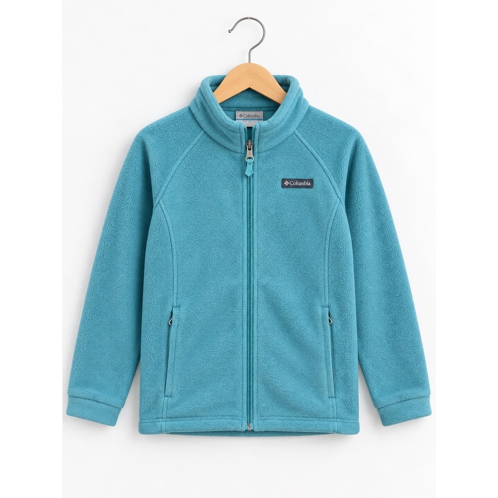 Columbia Girls Benton Springs Full Zip Fleece Jacket Teal Blue XL 18/20 WG6756